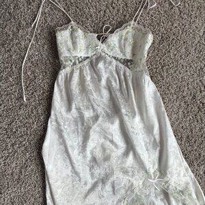 FOR LOVE AND LEMONS BABY'S BREATH LACE MINI DRESS